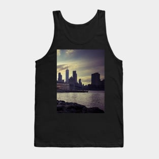 Manhattan Skyline Brooklyn Sunset NYC Tank Top